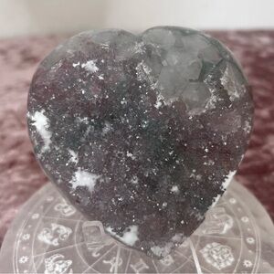 Pink and Green Sugar Druzy Heart 💚💓💚